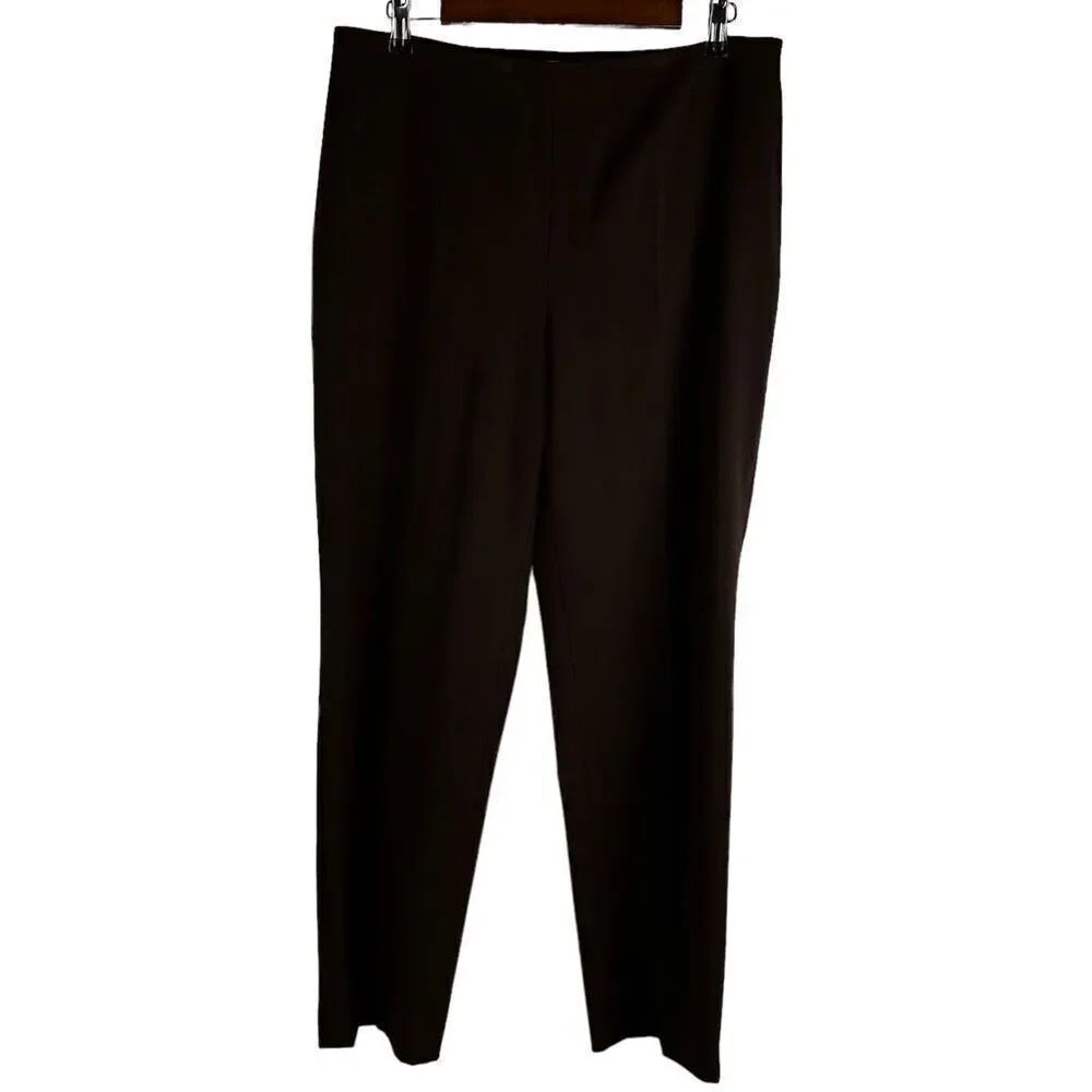 Talbots Heritage Slim Brown Pant size 12
